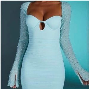 Light Blue Bodycon Dress